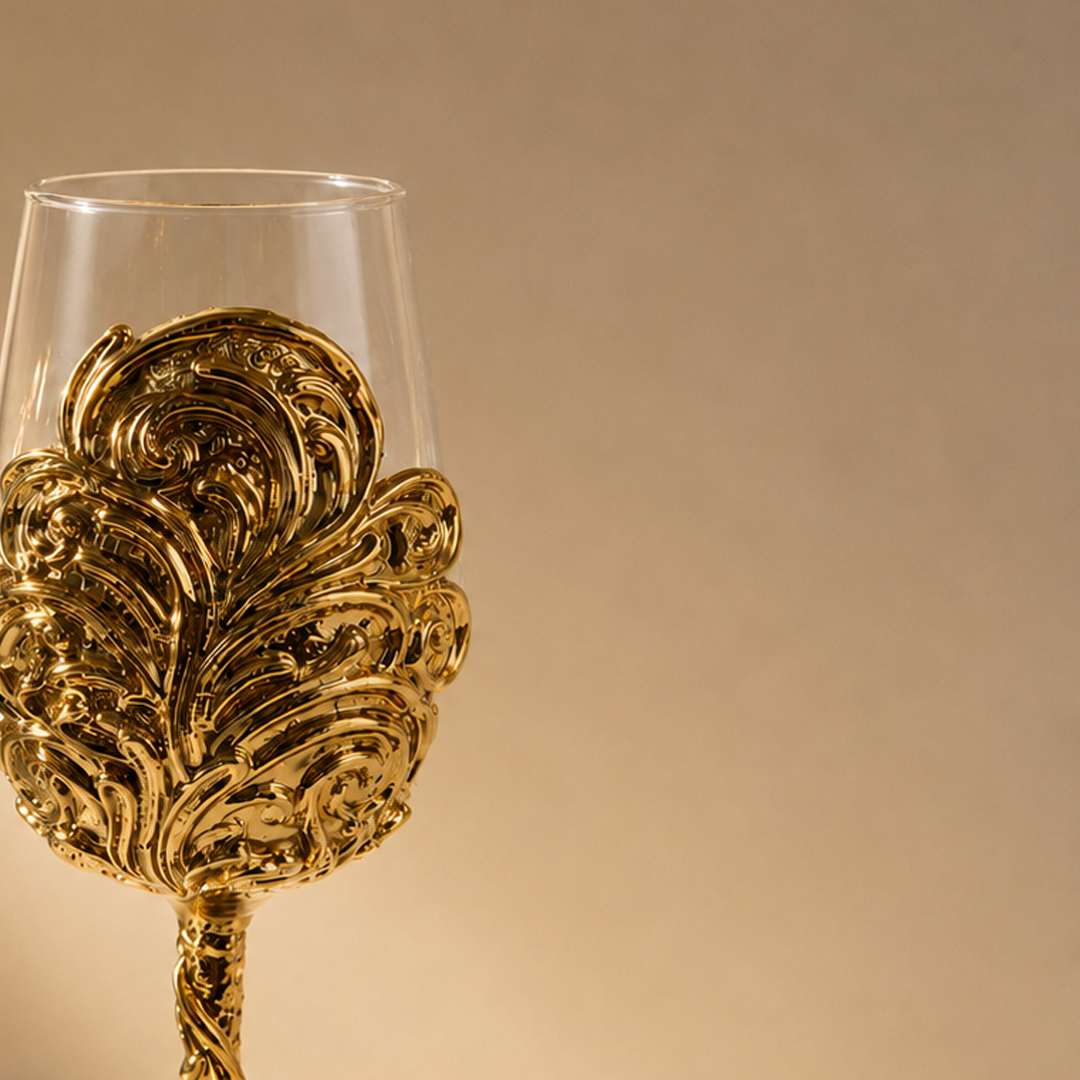 Gold Leaf - Collector Edition Handmade Wine Glass