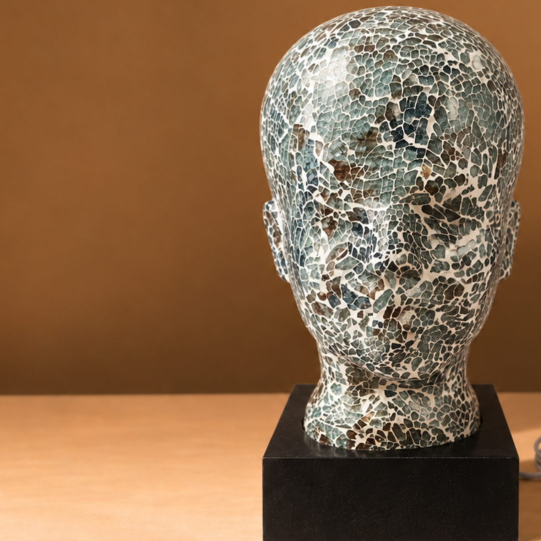 Luminéra Blue - Handmade Mosaic Lamp
