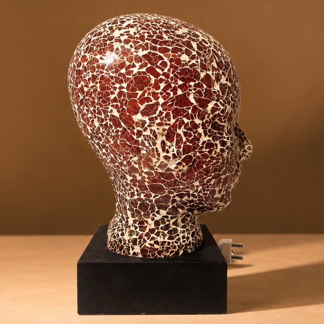 Luminera Red - Handmade Mosaic Lamp