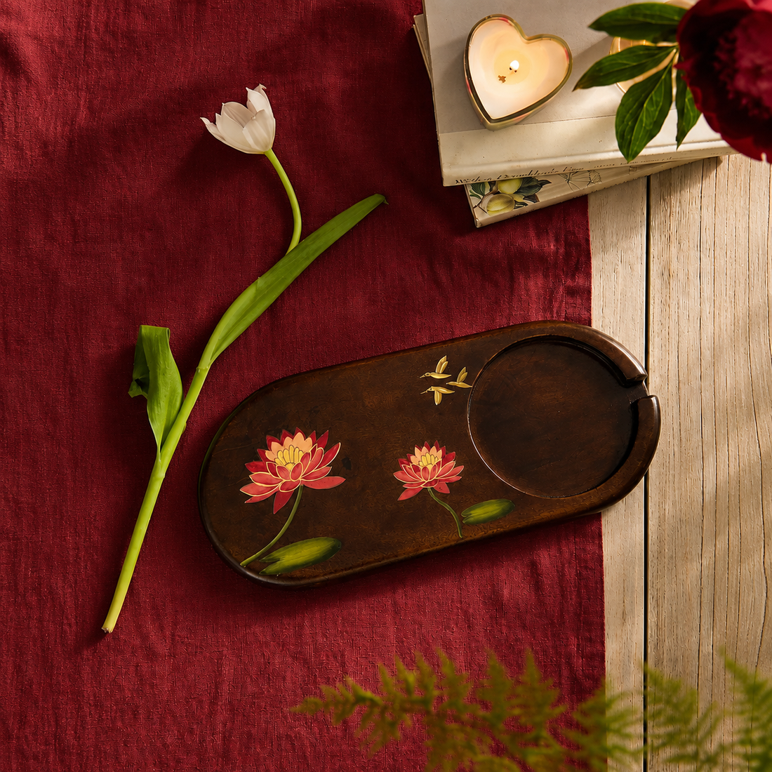 Mulier – Handpainted Multiuse Platter & Coaster Set