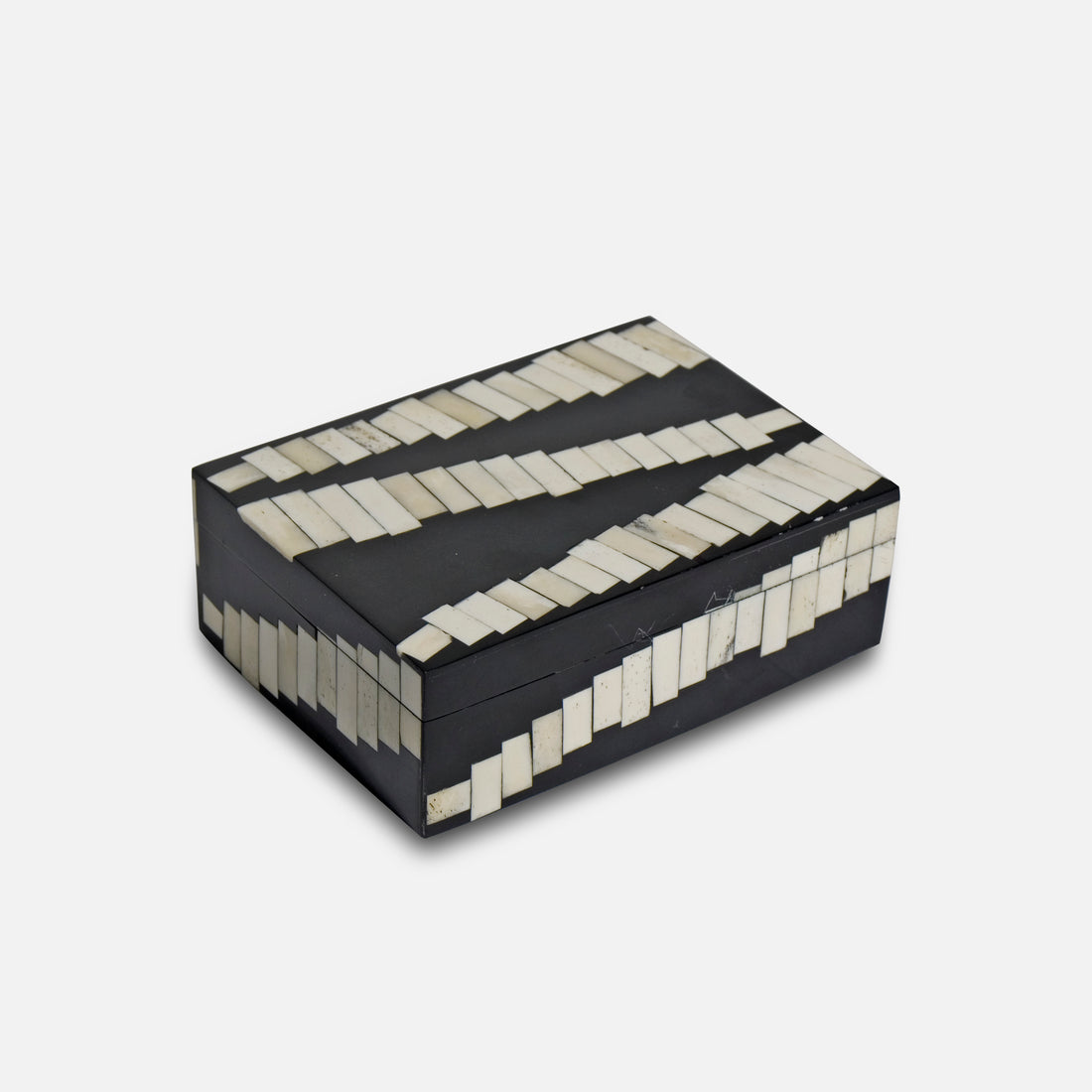 MONOCHROME - IVORY BLACK INLAY BOX SET OF TWO