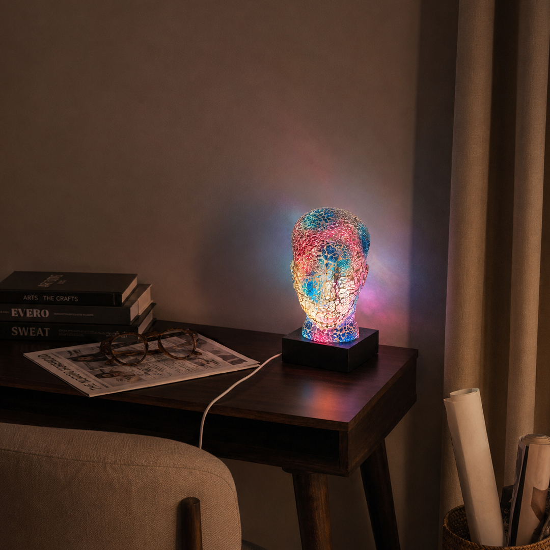 Luminéra Blue - Handmade Mosaic Lamp