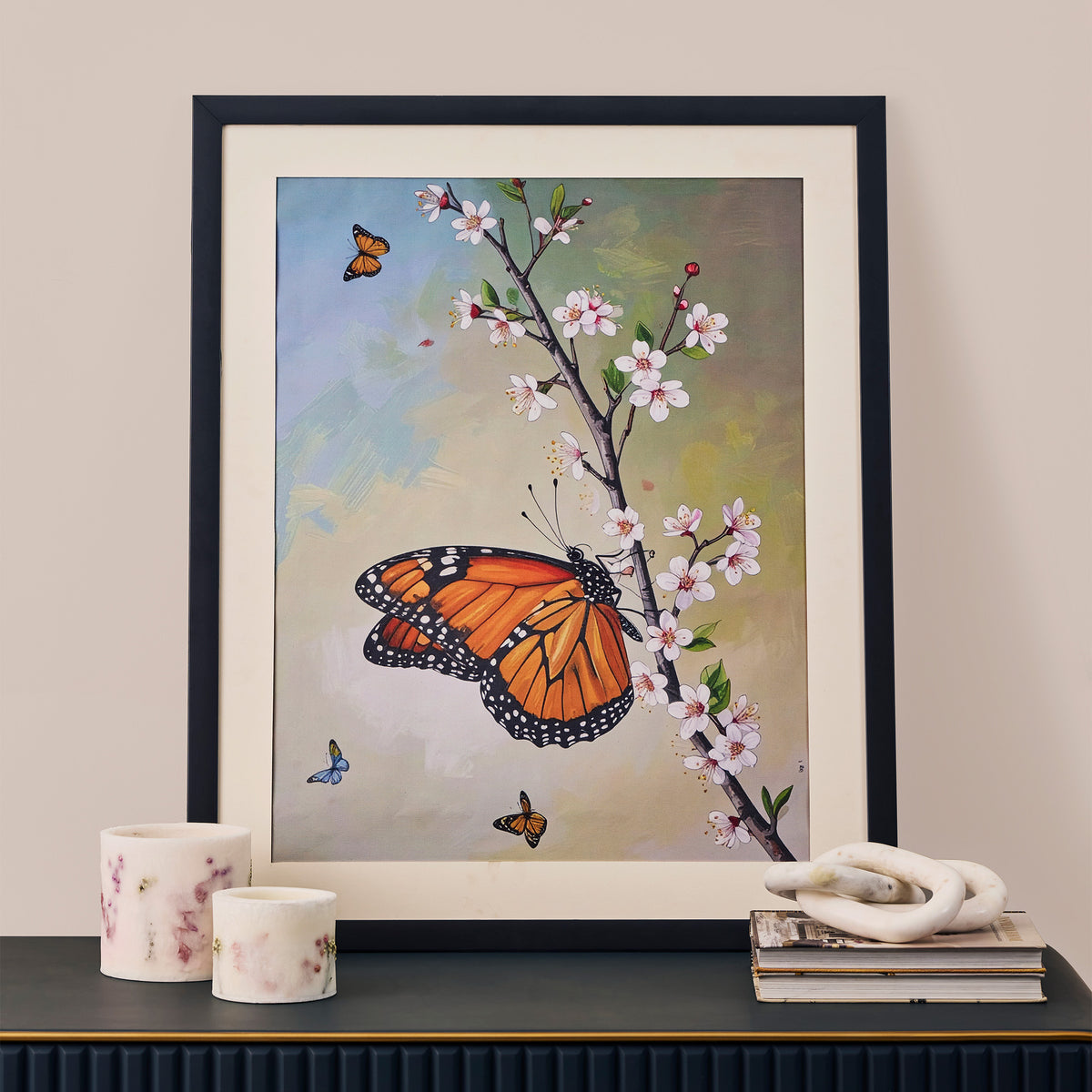 Celesse - Handpainted Print on Canvas