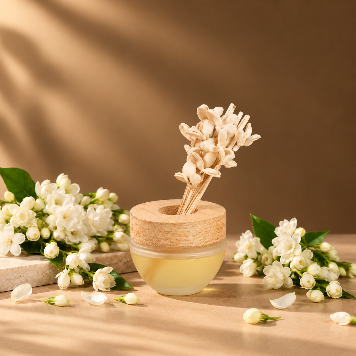 Petal Breeze Diffuser-Mogra