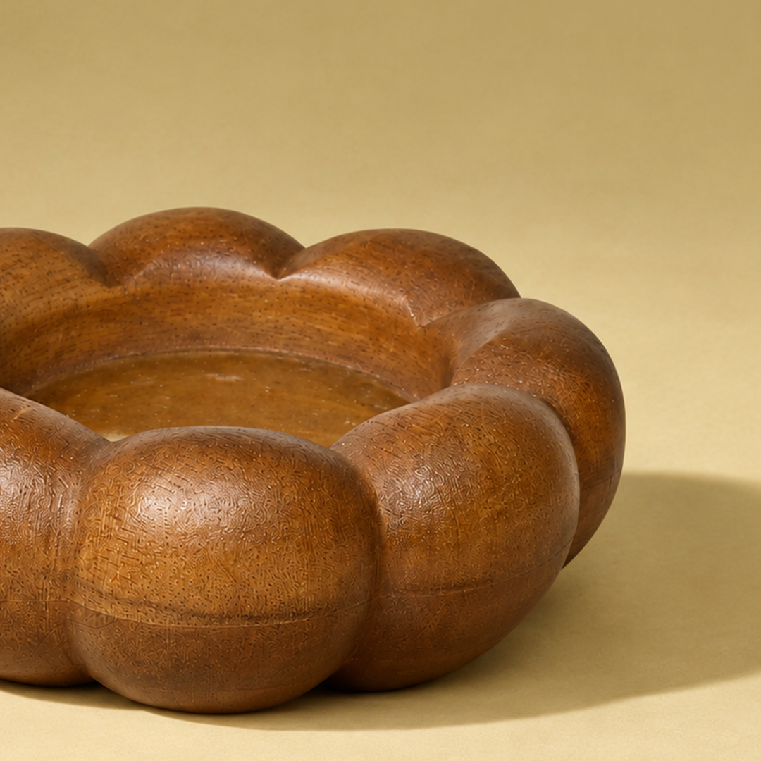 PUMPKIN - WOODEN CANDLE HOLDER