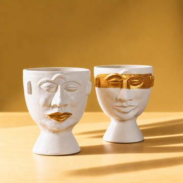 PERLA - TERRACOTA FACE VASE