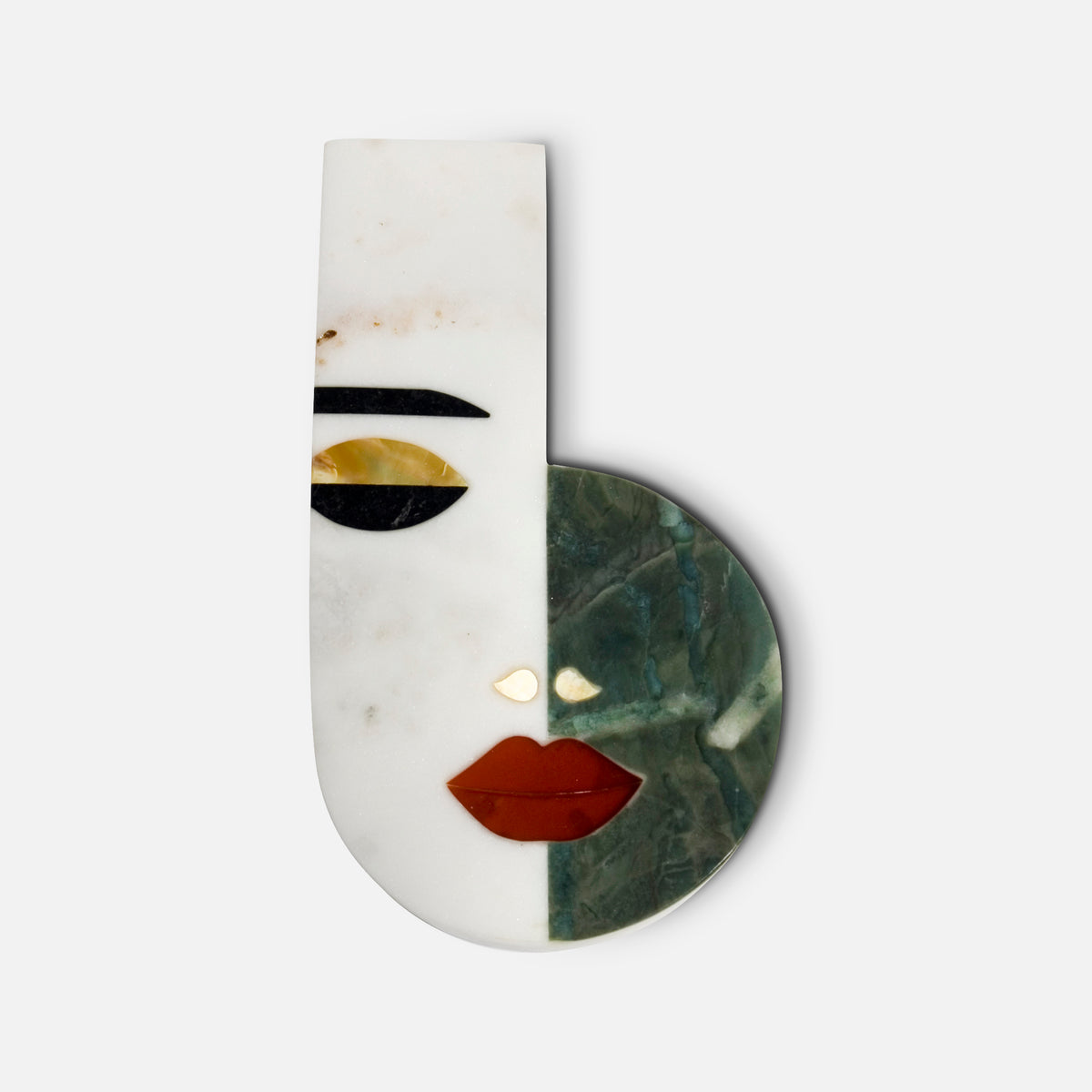 CECLIA - IVORY MULTI MARBLE TRIVET COASTER