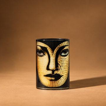 SERPENT - GLASS FACE PAINTED CANDLE JAR