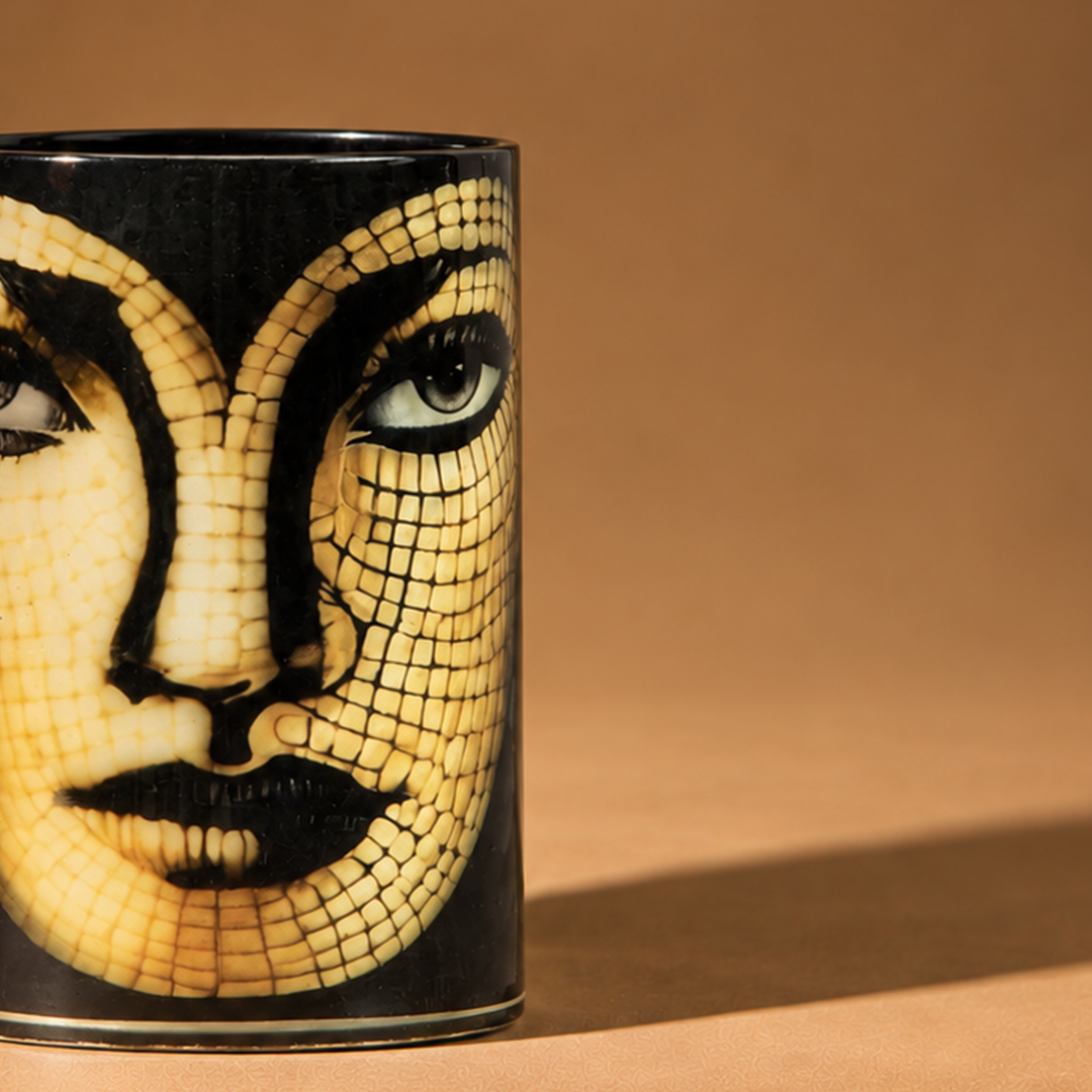 SERPENT - GLASS FACE PAINTED CANDLE JAR