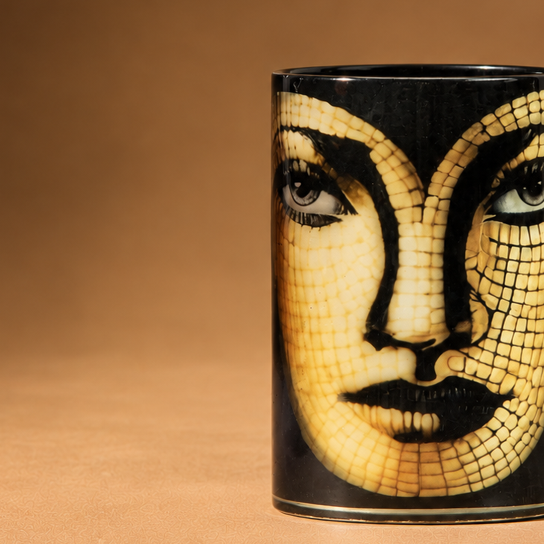 SERPENT - GLASS FACE PAINTED CANDLE JAR