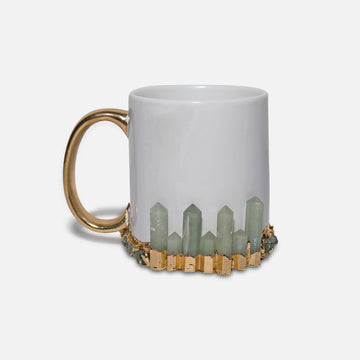 SKYLINE - IVORY CERAMIC STONE COFFEE MUG