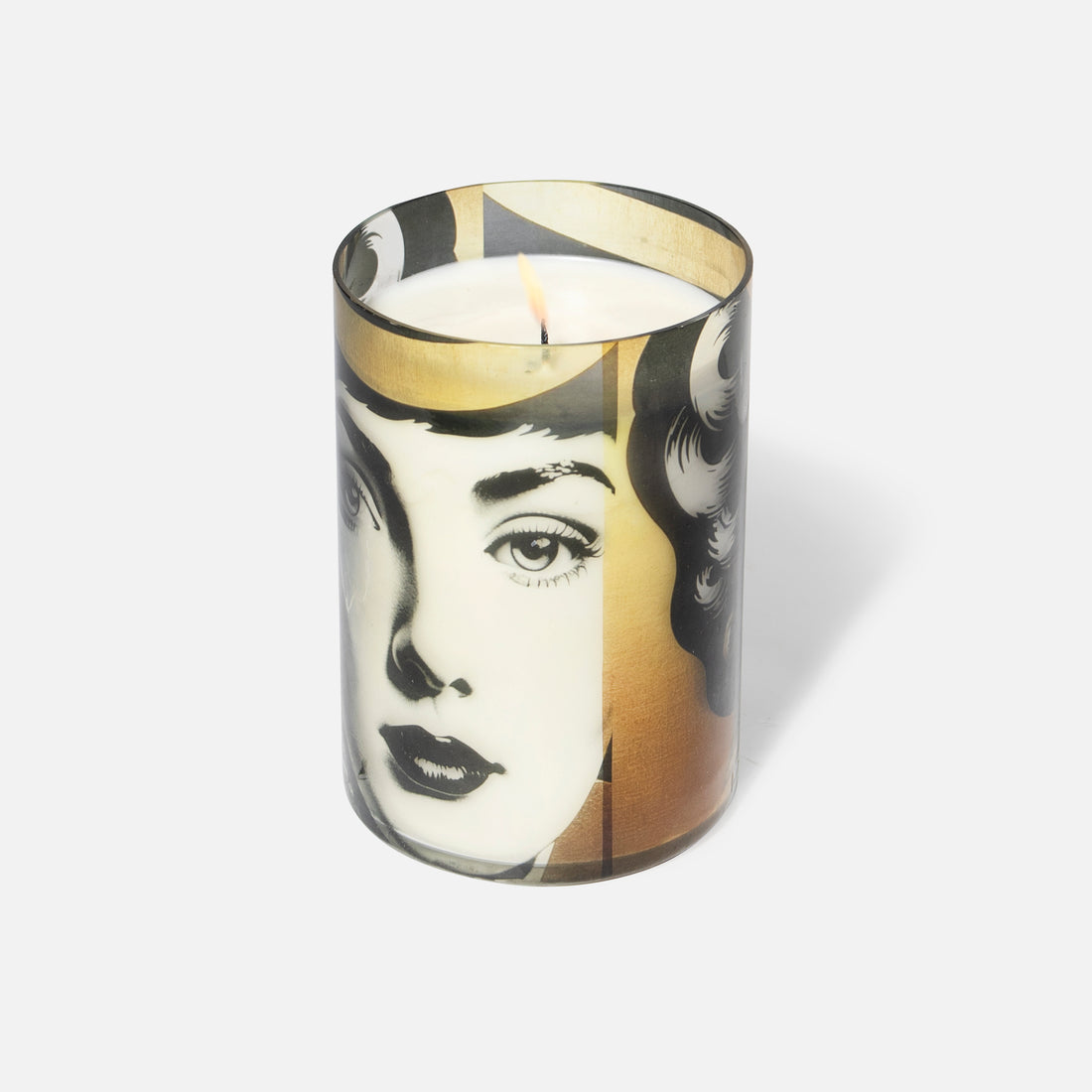 MARIA - GLASS FACE PAINTED CANDLE JAR