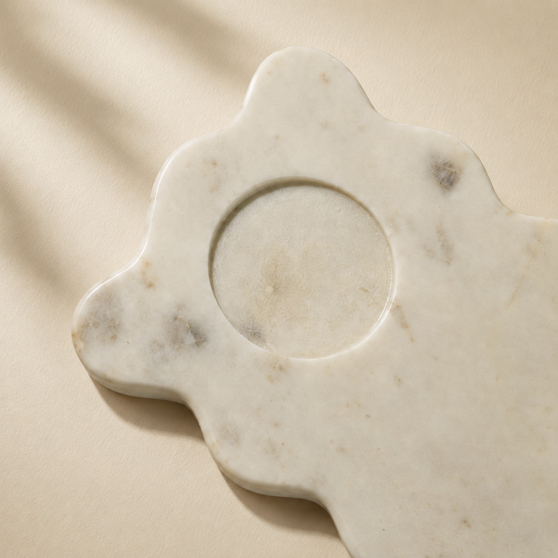 WAVERLY - MARBLE IVORY PLATTER TRAY