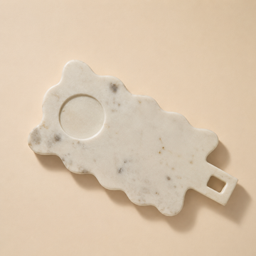 WAVERLY - MARBLE IVORY PLATTER TRAY