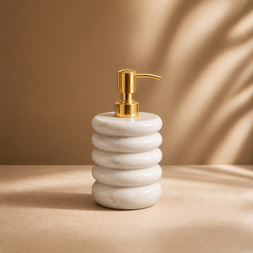 Handmade Luxe – White Marble Dispenser
