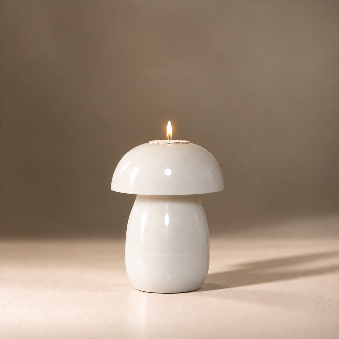 SHROOM - IVORY MARBLE CANDLE VOTIVE